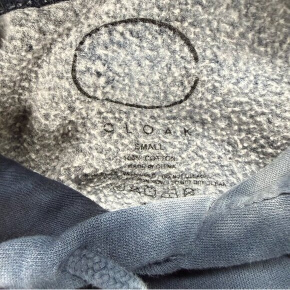 Cloak Peace by Piece Navy Tie Dye Hoodie Size Small - Picture 6 of 6